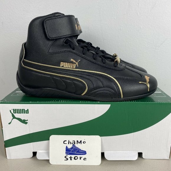 Puma Shoes Puma Womans Speedcat Mid Ls Black Team Gold Sz 7 38669 0